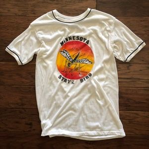 Vintage 1970s Minnesota State Bird Mosquito Shirt